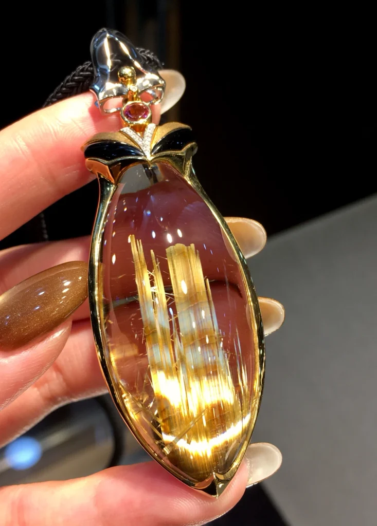 收藏级钛晶吊坠板钛细节实拍