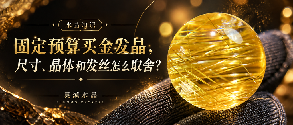 买金发晶怎么选，固定预算金发晶尺寸晶体发丝取舍