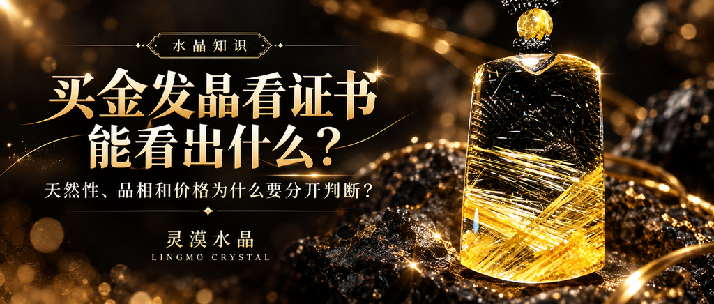 买金发晶看证书，天然性、品相和价格如何判断